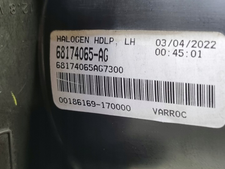 фото №14, 2022 dodge challenger фара 68174065ag