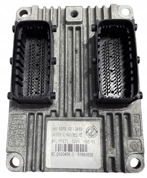 фото №1, Блок керування fiat punto 1.4 51891838 iaw5sf9.a2 + програмування чистий