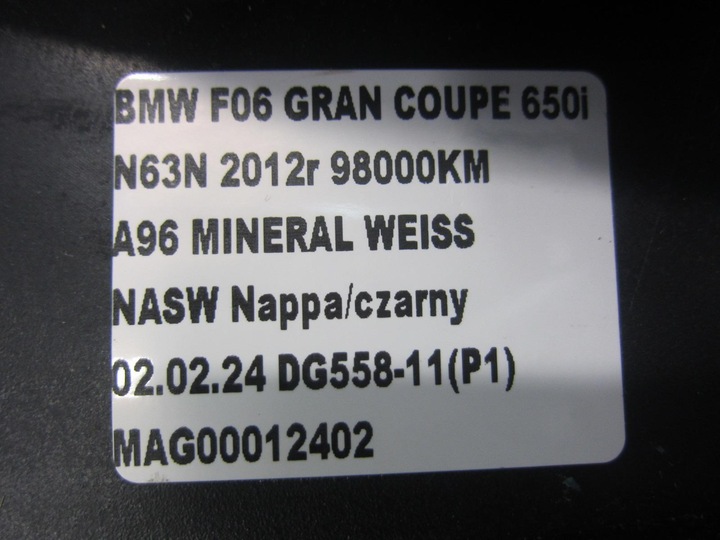 фото №9, Bmw f06 f12 f13 планка консоли средней чёрная защита кожа 9278760