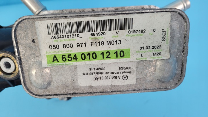 фото №13, Mercedes w177 a180 22r 2.0 cdi корпус фильтра масла a6540101210
