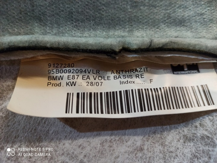 фото №7, Матеріал спинка сидіння праві перед bmw e87