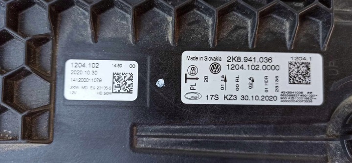 фото №15, Vw caddy iv 2k8 20- лампа праві перед повний led eu
