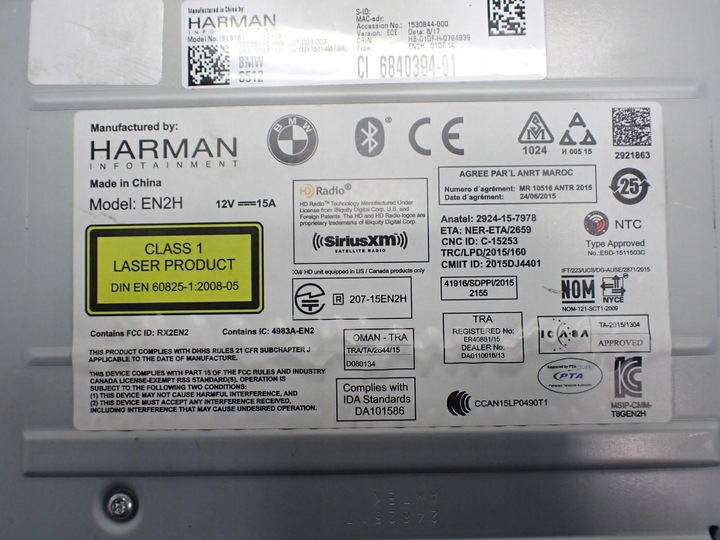 фото №14, Навігація навігація радіо дисплей 6840394 9269020 рестайлінг bmw x3 f25 ii 17r