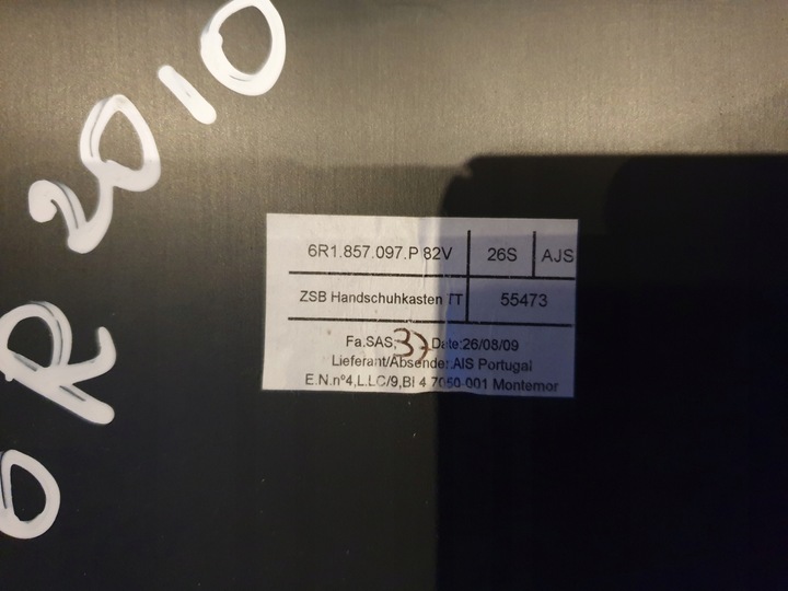 фото №5, Бардачок полка vw polo 6r 2009- 6r1857097p