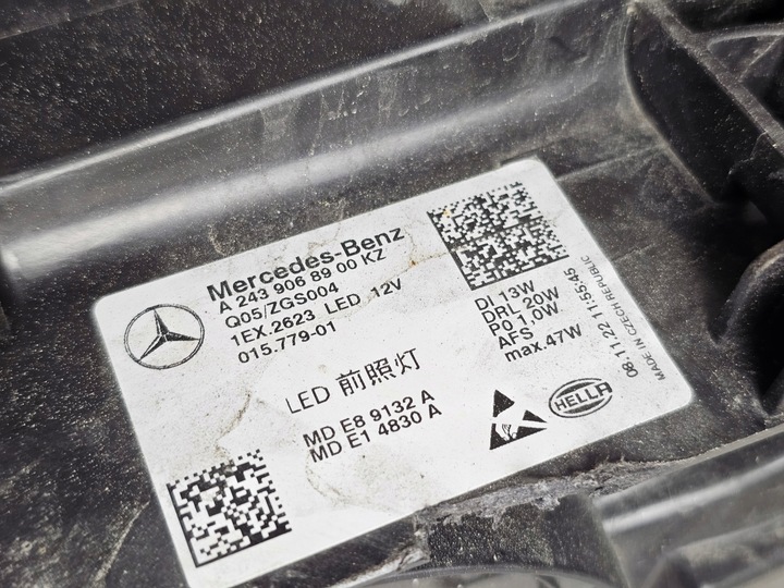 фото №14, Лампа фара перед ліва лівий повний led mercedes w243 a2439068900