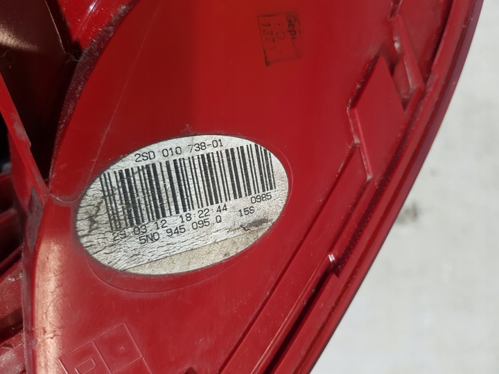 фото №11, Лампа левая левый зад 5n0945095q vw tiguan 5n 2.0 tdi eur 12r рестайлинг