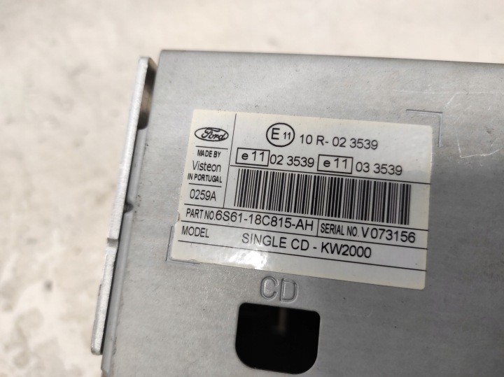 фото №5, Ford focus mk2 04- магнитола 6000 cd 6s61-18c815-ah