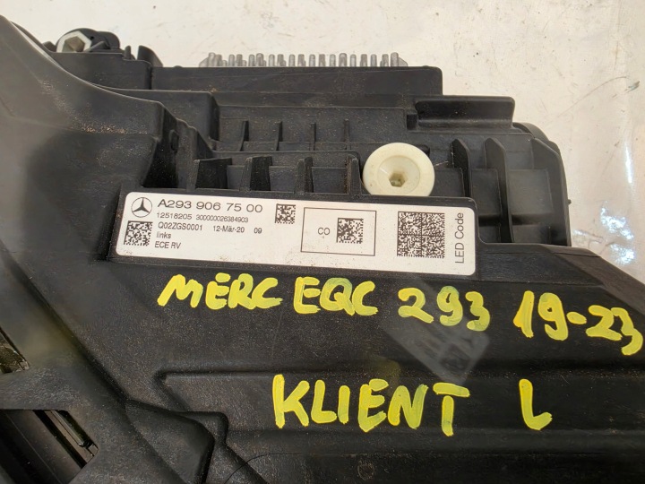 фото №15, Mercedes eqc 293 19-23 фара левые перед полный led a2939067500