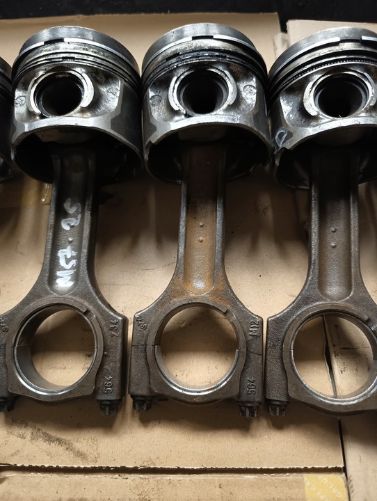 фото №8, Bmw e60 e61 поршень mahle 84l93 шатун 564 двигуна m57 2.5d 177km 256d2