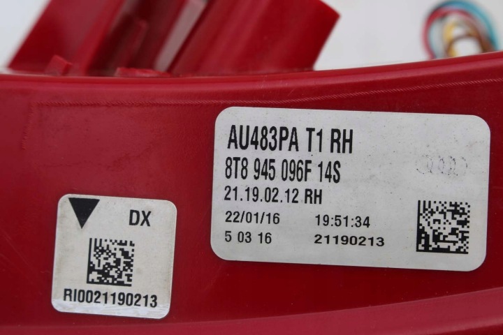 фото №10, Audi a5 sportback фара зад лампи задні 8t8945095f 8t8945096f 8t0945093c 8t
