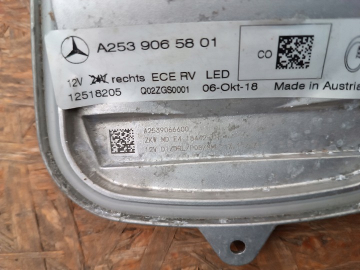 фото №8, Блок розжига ксенона оригинал  (модуль управления фарой, инвертор) led mercedes cla glc w253 a2539066600