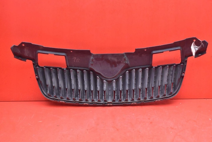 фото №5, Решітка решітка радіатора чорна 5j0853668a skoda fabia 2 ii 07-10