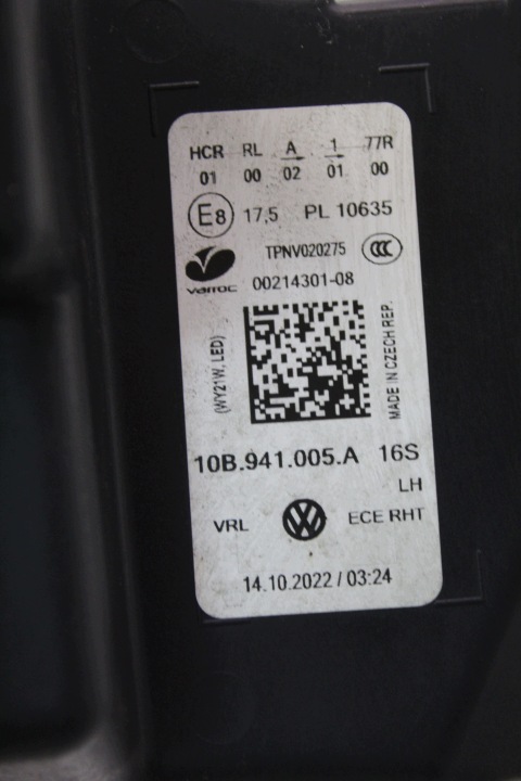 фото №8, Фара левая перед vw id3 id.3 полный led oem номер 10b941005a