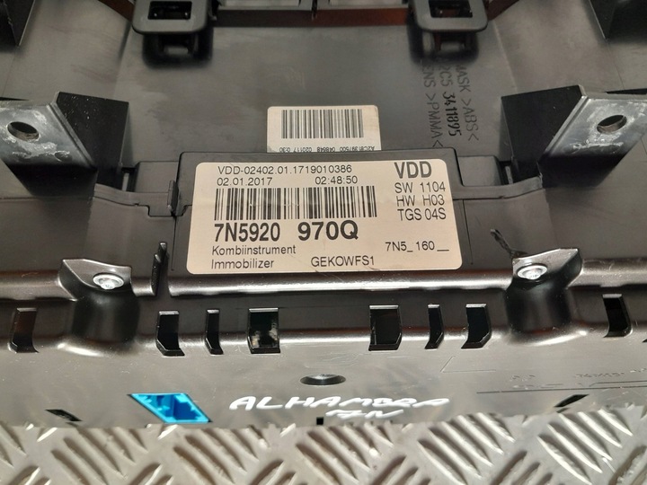 фото №10, Seat alhambra 7n mk2 спидометр приборы спидометр 7n5920970q