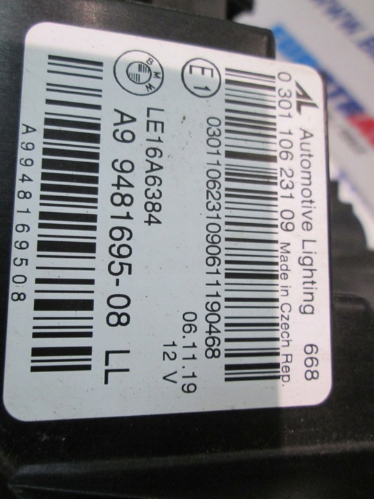 фото №13, Bmw g20 g21 лампа перед левая полный led 9481695