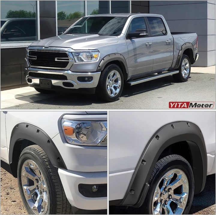 фото №6, Розширювачі крила комплект з отворами накладка планки dodge ram v 2019-