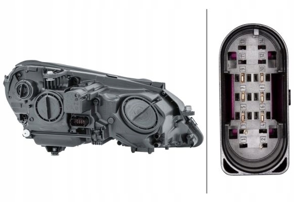 фото №1, Фара лампа левая з двигатель do регулировка