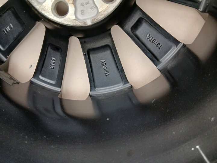 фото №16, Toyota corolla e21 алюминиевый диск 7.5" x 17" 5x114.3 et 40 cms-1029