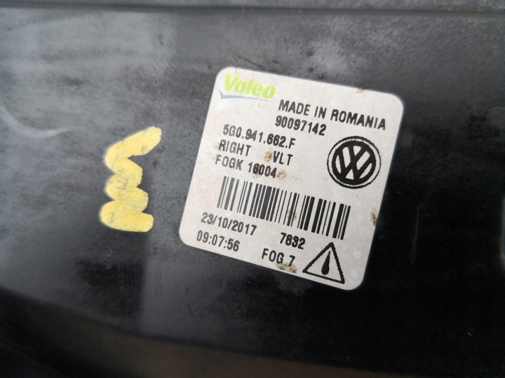 фото №7, Vw golf vii рестайлинг 5g0 галоген drl правые переднее