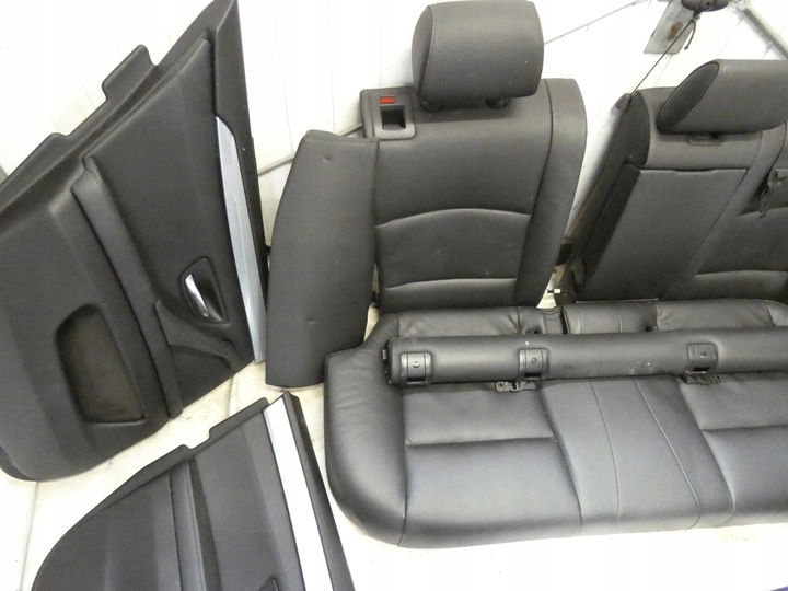 фото №7, Bmw f11 сидіння диван чорна шкіра підігрів uk обшивка дверей