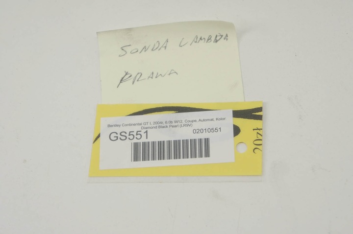 фото №4, Gs551 bentley continental gt i w12 лямбда-зонд