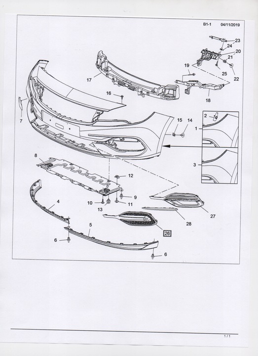 фото №9, Opel astra k рестайлинг заглушка бампера bez галоген p