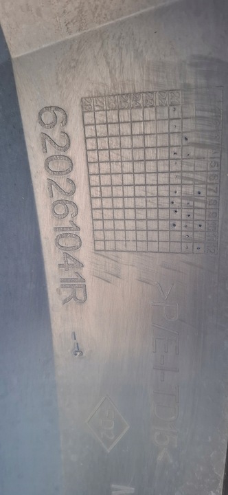 фото №11, Dacia sandero iii stepway 2020- спойлер накладка бампер перед 620261041r