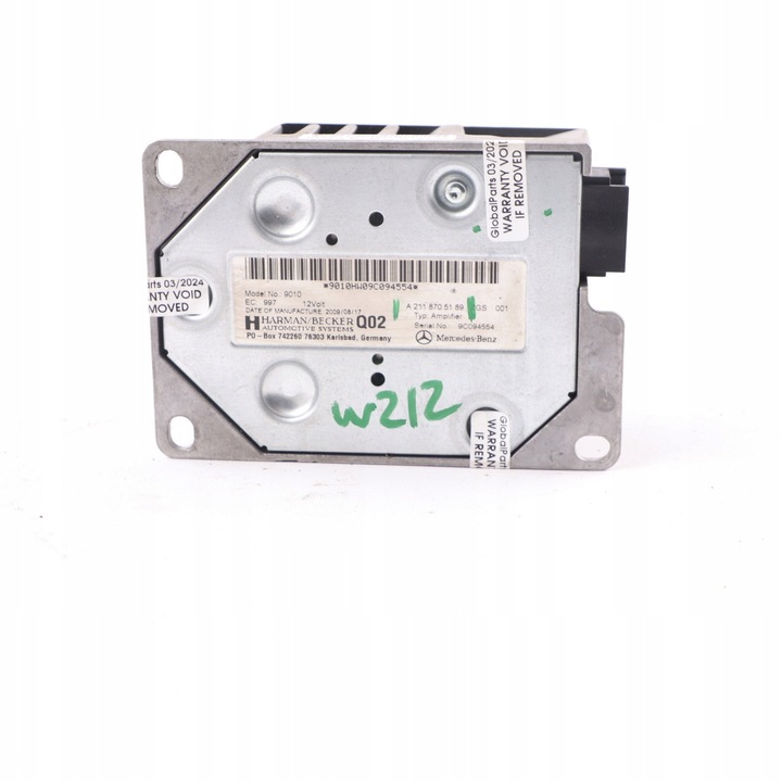 фото №9, Mercedes w204 w211 w212 c219 усилитель радио harman becker amp a2118705189
