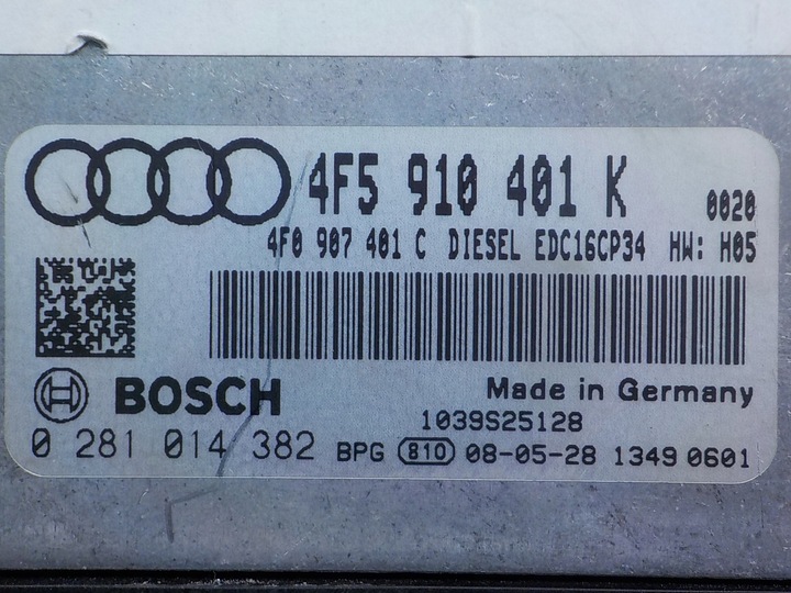 фото №6, Audi a6 c6 2.7 tdi aut 08r блок керування модуль двигуна 4f5910401k 4f0907401c