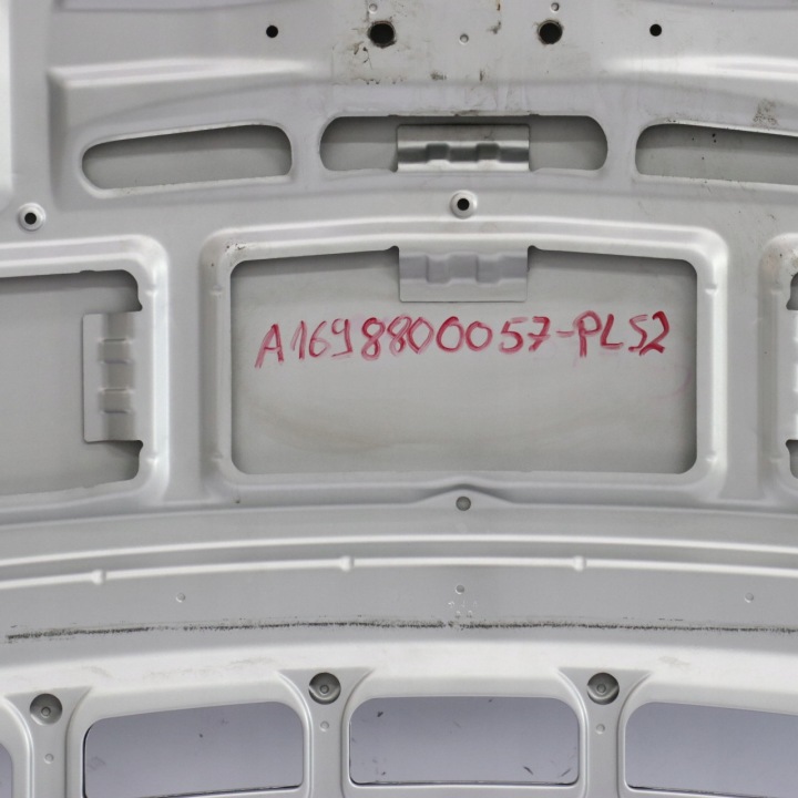 фото №13, Mercedes w169 капот двигателя polar серебряный - 761