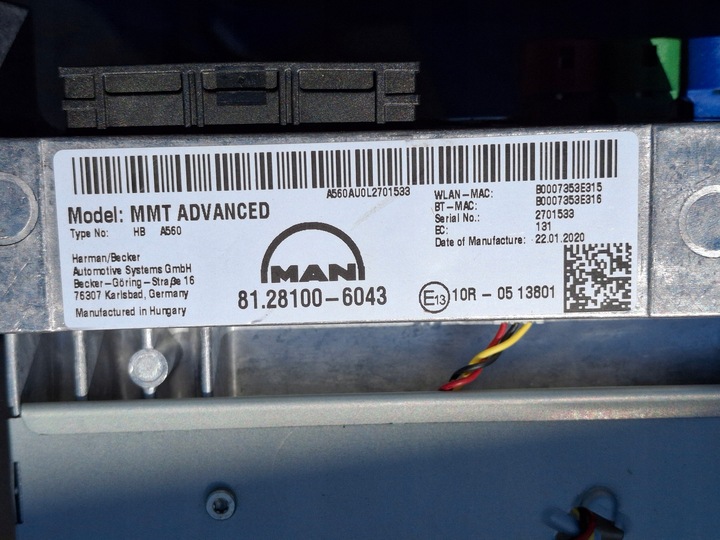 фото №9, Man tgx tgs euro6 радіо навігація 81281006043