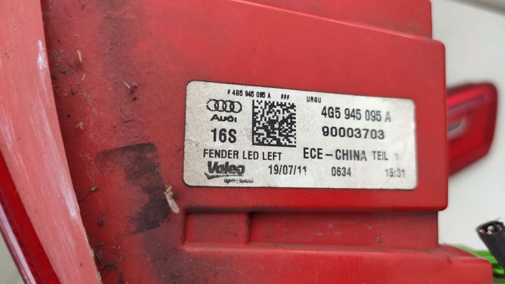 фото №12, Audi a6 c7 комплект задних лампа led sedan 4g5945095a 4g5945096a 4g5945093a