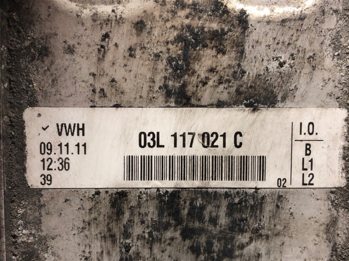 фото №5, Основа фільтра масла vw passat b7 03l117021c 2.0 140km корпус