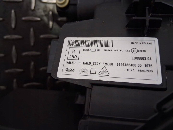 фото №10, Лампи ліве i праве перед citroen e-c3 iv 98466482580/9846482480