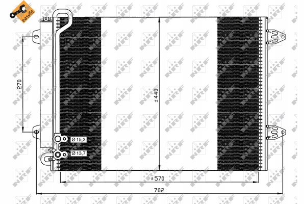 фото №2, Конденсатор кондиціонера vw passat 1,8tsi 1,9tdi 1,6/2,0tdi 05-