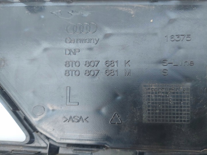 фото №6, Audi a5 s5 s-line 11- решітка бампера ліва