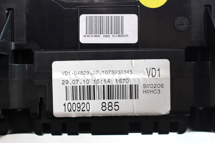 фото №6, Vw eos fl приборы спидометр 1q0920885 бензин манометр спидометр набор wskaźnikó