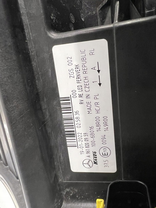 фото №10, Лампа фара повний led mercedes actros mp4 mp5 a9618200959