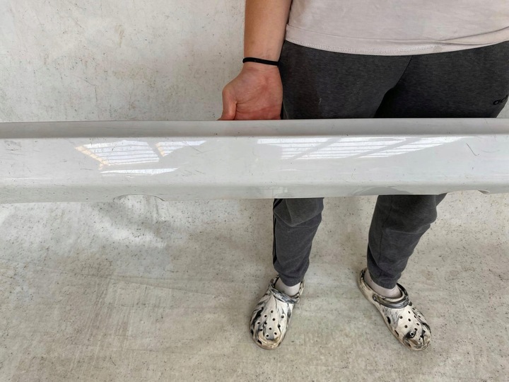 фото №3, Ford focus mk2 st 04- накладка пороговая планка левая 4m5j-a10155-abw