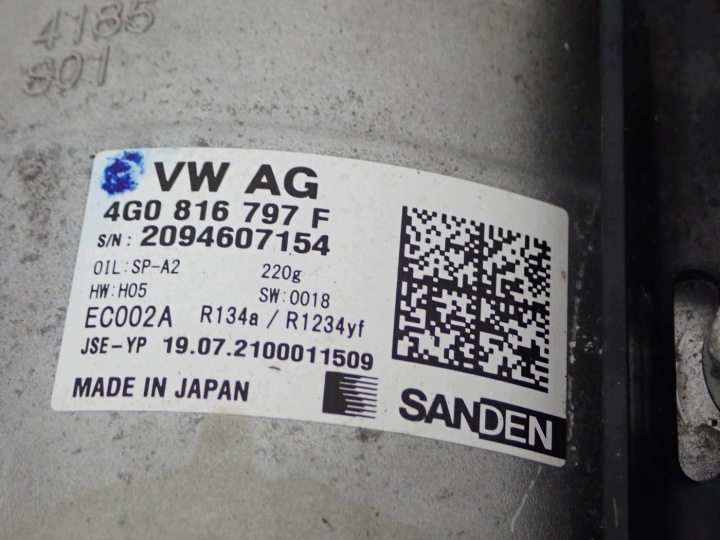 фото №8, Компресор кондиціонера 4g0816797f audi e-tron 55 4ke 22r
