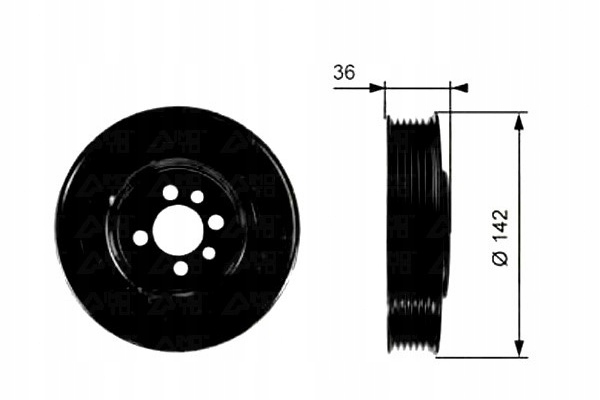 фото №2, Gates колесо пасове вала audi a3 1.8 8l1