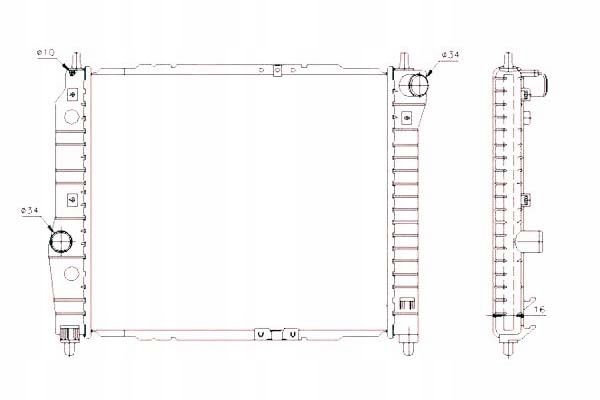 фото №2, Nrf радиаторов воды chevrolet aveo хэтчбек 1.2 t
