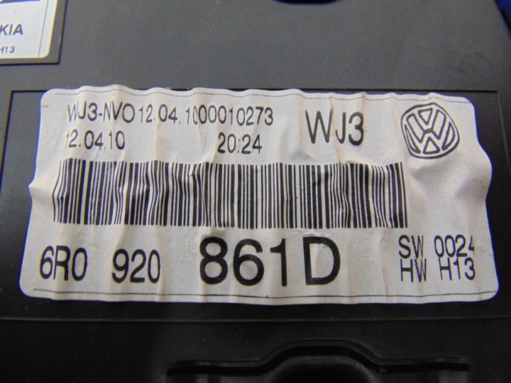 фото №13, Спидометр манометр vw polo v 6r 1.6 tdi 6r0920861d