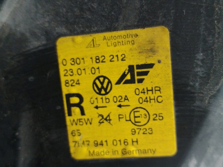 фото №7, Лампа перед права seat alhambra i 0301182212 7m7941016h 1305235531