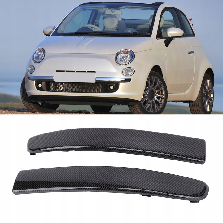 фото №10, 1 пара передні бампер нижня оздоблення 735455057 зразок волокна wb