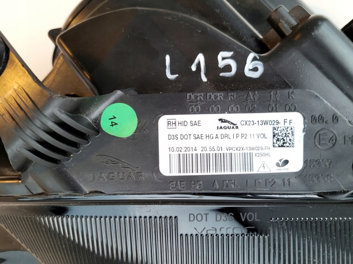 фото №6, Лампа передня права jaguar xf x250 ксенон led usa cx23-13w029-ff