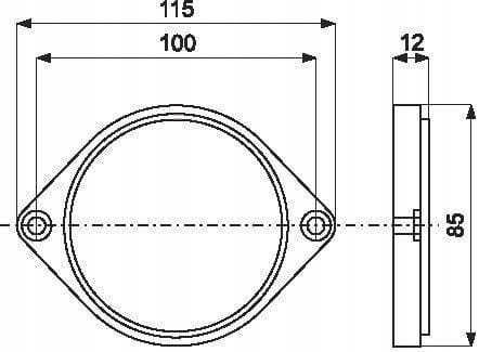фото №2, Отражатель круглый прикручиваемый, красный 1415000021