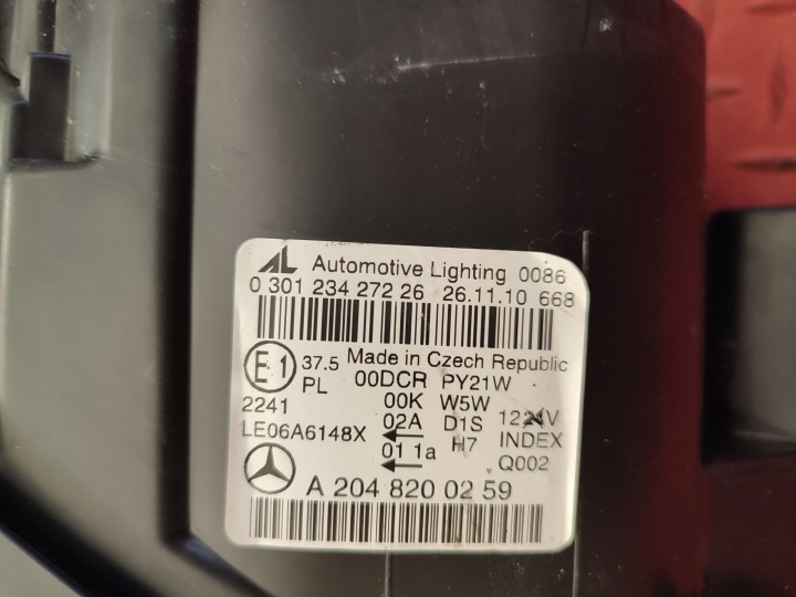 фото №7, Mercedes w204 ксенон неповоротный przed-liftem красивая европа фара правая
