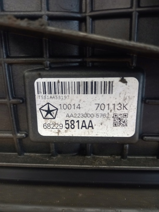 фото №13, Pas переднее балка радиатор jeep cherokee kl 2.0 crd 2014-2018 68227489aa