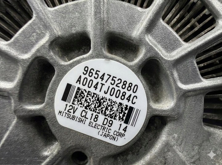 фото №11, Генератор citroen c6 євро 4 модель 2004-11r 2.0 hdi 9654752880 sprawdzany!